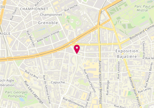 Plan de Boucherie Chez Haje, 5 Rue Nestor Cornier, 38100 Grenoble