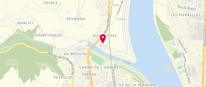 Plan de La Boucherie des Papilles, 60 Route Bleue, 07370 Sarras