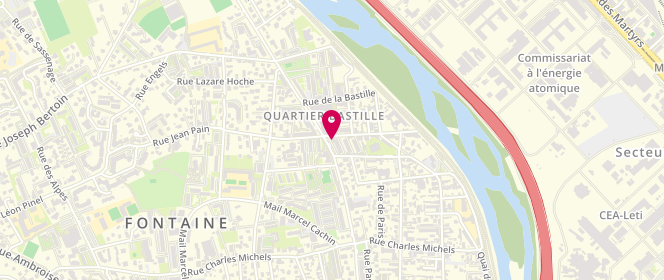 Plan de Boucheri de la Bastille, 9 Rue Jean Pain, 38600 Fontaine
