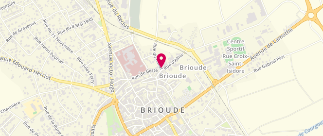 Plan de Boucherie des Arcades, 28 Boulevard Vercingétorix, 43100 Brioude