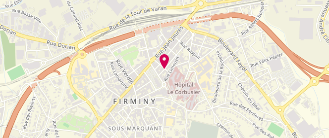 Plan de Boucherie l'Haina, Rue de l'Industrie, 42700 Firminy
