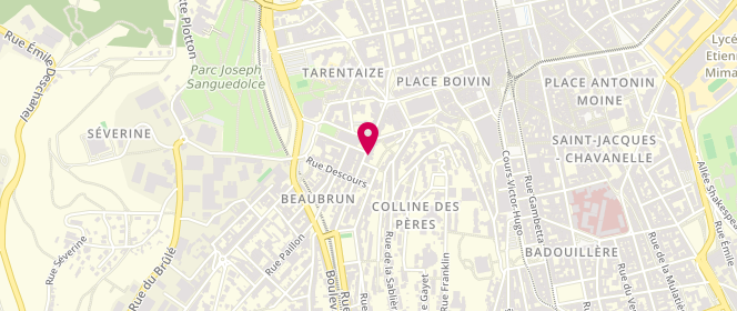 Plan de Touati Mohamed, 21 Rue Beaubrun, 42000 Saint-Étienne