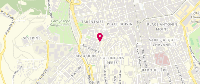 Plan de Boucherie de la Place, 19 Rue Beaubrun, 42000 Saint-Étienne