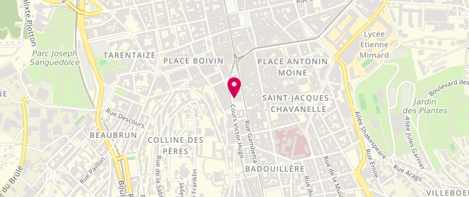Plan de Boucherie Rafaa, 4 place Waldeck Rousseau, 42100 Saint-Étienne