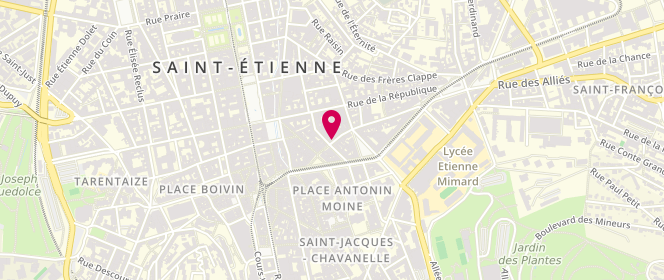 Plan de Boucherie Gallot, 13 Rue Pierre Bérard, 42000 Saint-Étienne
