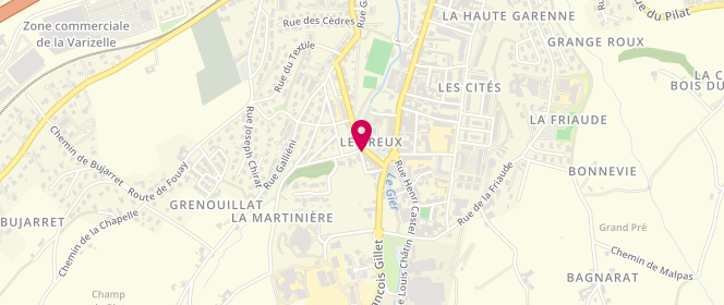 Plan de Boucherie Decitre, 1 place Louis Comte, 42400 Saint-Chamond