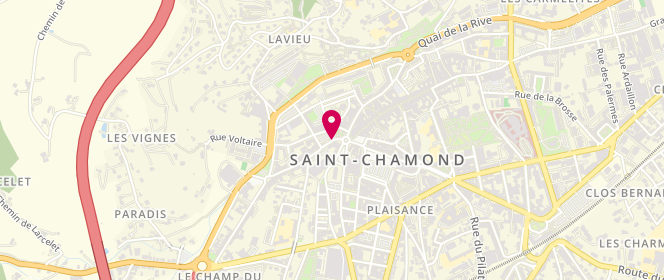 Plan de Boucherie Haddadi, 9 Rue Alsace Lorraine, 42400 Saint-Chamond
