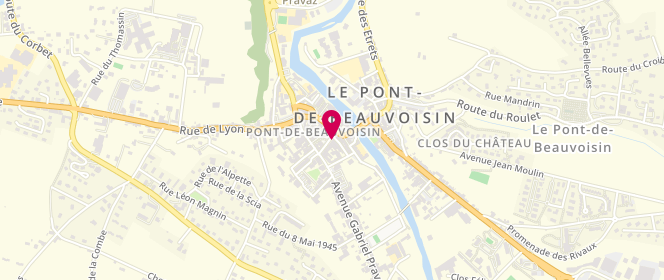 Plan de Boucherie Baffert, 19 place de la Republique, 38480 Le Pont-de-Beauvoisin