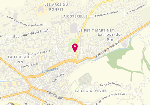 Plan de Boucherie-Charcuterie Gourjux, 101 Rue René Duchamp, 38110 La Tour-du-Pin