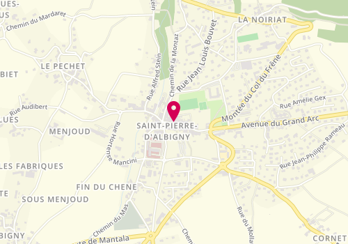 Plan de Boucherie Sallettaz Saint Pierre Viandes, 60 Rue Louis Blanc-Pinget, 73250 Saint-Pierre-d'Albigny