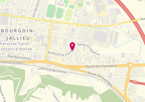 Plan de Boucherie Traiteur Morel, 22 Boulevard de Champaret, 38300 Bourgoin-Jallieu