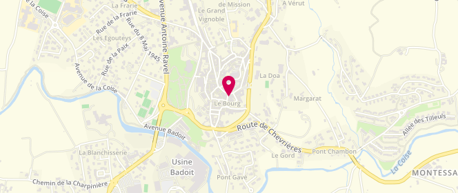 Plan de Boucherie Delorme, 5 place des Roches, 42330 Saint-Galmier
