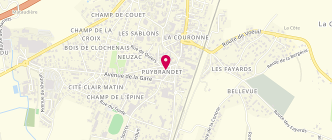 Plan de Nargeot David, 7 Rue du Champ de Foire, 16400 La Couronne