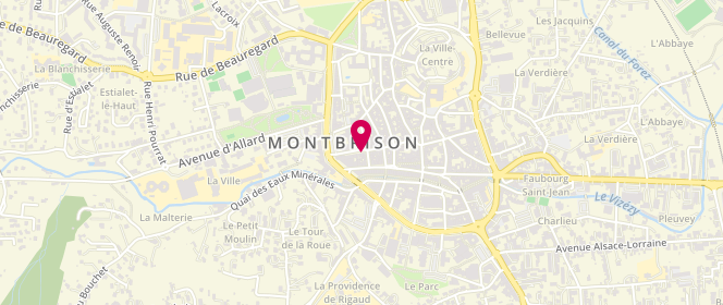 Plan de Boucherie Maisonny, 12 place Grenette, 42600 Montbrison
