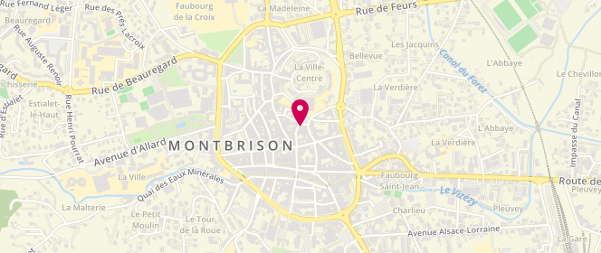 Plan de Mondial Market, 10 Rue du Collège, 42600 Montbrison