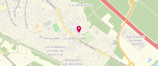 Plan de Tisserand Luc, 46 Rue de la République, 38290 La Verpillière