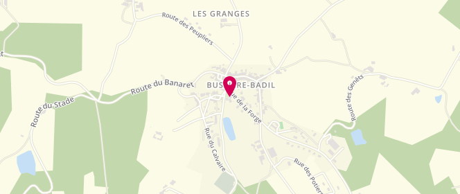Plan de Boucherie Charcuterie Gachon, Le Bourg, 24360 Bussière-Badil