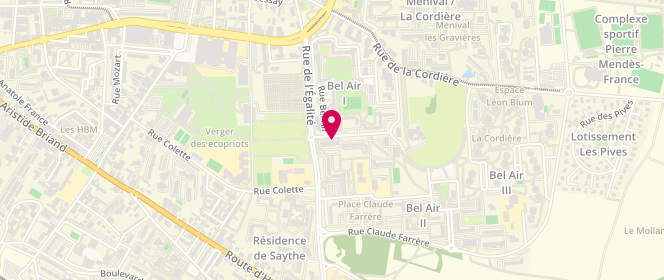 Plan de Boucherie du Quartier Bel Air 1, 11 Rue du 8 Mai 1945, 69800 Saint-Priest