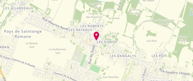 Plan de GOYAUD Emmanuel, 3 Rue du Stade, 17100 Les Gonds