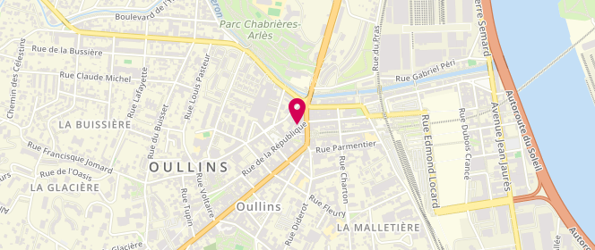 Plan de ANTOINE Patrick, 38 Rue de la République, 69600 Oullins-Pierre-Bénite