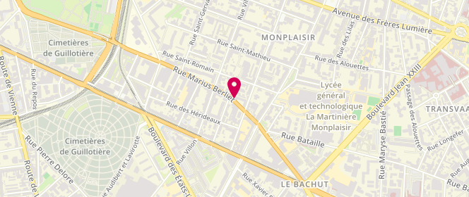 Plan de Directe Viande, 111 Rue Marius Berliet, 69008 Lyon