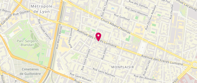Plan de MOSSUZ Philippe, 62 Avenue des Freres Lumière, 69008 Lyon