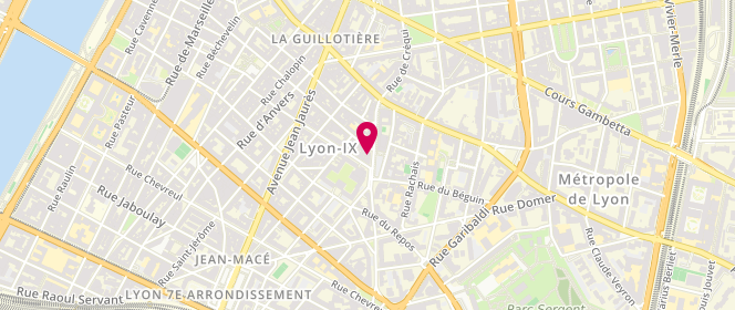 Plan de Maison Moraud, 22 Rue de la Madeleine, 69007 Lyon