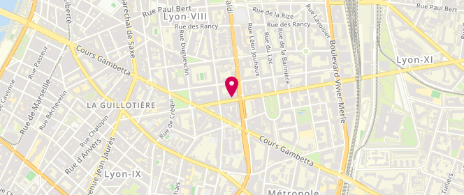 Plan de Boucherie Jacquand alexandre, 39 avenue Félix Faure, 69003 Lyon