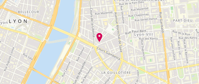 Plan de Boucherie El Wafaa, 3 Rue Paul Bert, 69003 Lyon
