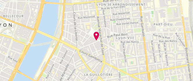 Plan de Boucherie Boualem, 36 Rue Villeroy, 69003 Lyon