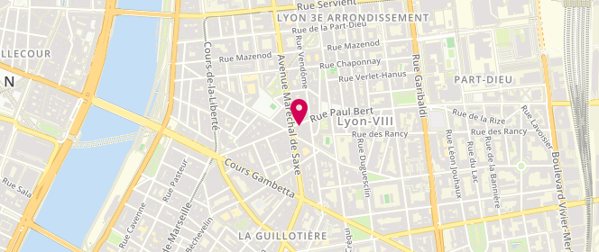 Plan de Les Mains d'Or, 34 Rue Paul Bert, 69003 Lyon