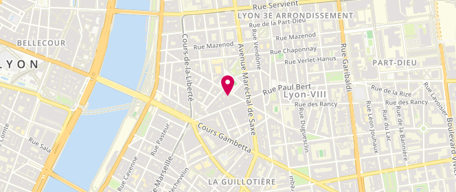 Plan de Boucherie Eric, 28 Rue Villeroy, 69003 Lyon