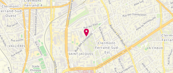 Plan de Boucherie Al Baraka, 40-42 Rue des Liondards, 63000 Clermont-Ferrand