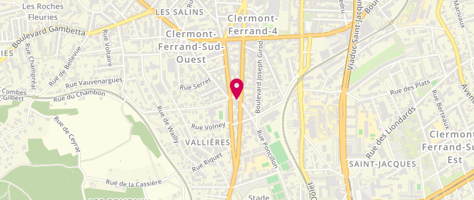 Plan de GOUTTE FANGEAS ALAIN, 60 Bis avenue de la Libération, 63000 Clermont-Ferrand