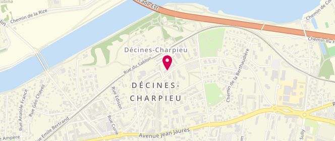 Plan de Superette Boucheri, 49 Rue Edouard Herriot, 69150 Décines-Charpieu