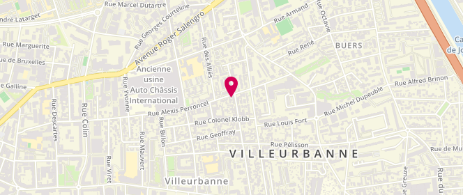 Plan de COLLOMB Xavier, 131 Rue Alexis Perroncel, 69100 Villeurbanne