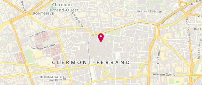 Plan de FONTBONNE Michel, 12 place Saint-Pierre, 63000 Clermont-Ferrand