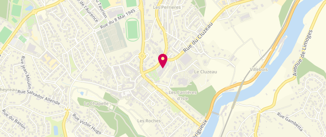 Plan de Les Feuillardiers, 2 avenue de Limoges, 87170 Isle