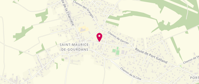 Plan de Fine Viande - Cottaz Gisèle, 5 Route de Port Galland, 01800 Saint-Maurice-de-Gourdans