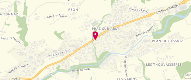 Plan de Au Gourmet des Montagnes produits regionaux, 239 Route du Val d'Arly, 74120 Praz-sur-Arly