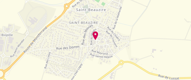 Plan de Boucherie Nicomax, 10 Rue du Commerce, 63360 Saint-Beauzire