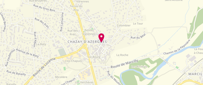 Plan de Boucherie J.Voisin, 3 Grande Rue, 69380 Chazay-d'Azergues