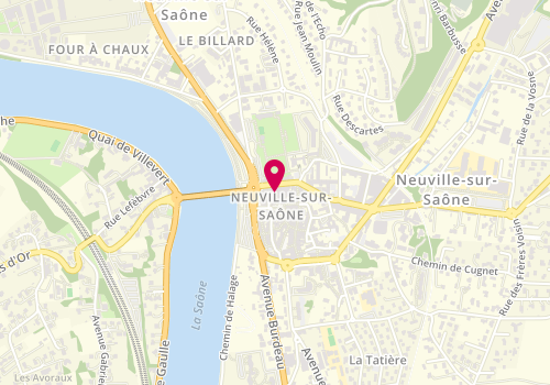 Plan de Boucherie N & F Rozier, 4 Rue Louis Blanc, 69250 Neuville-sur-Saône