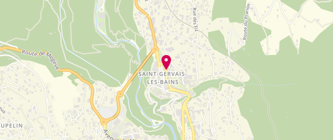 Plan de Boucherie Charcuterie du Mont Paccard, 124 Rue du Mont Blanc, 74170 Saint-Gervais-les-Bains