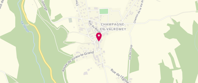 Plan de EURL Boucherie Monavon, 358 Grande Rue, 01260 Champagne-en-Valromey