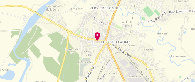 Plan de PETIT Jean-Louis, 35 Rue Joseph Claussat, 63290 Puy-Guillaume