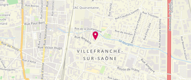 Plan de Boucherie Andalouse, 222 Rue Loyson de Chastelus, 69400 Villefranche-sur-Saône