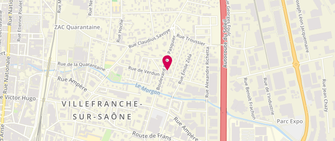 Plan de Boucherie Hallal Fontgraine, 299 Boulevard Pierre Pasquier, 69400 Villefranche-sur-Saône