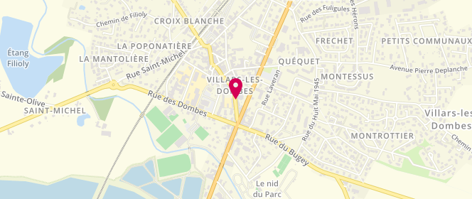 Plan de Boucherie Charcuterie la Belle Charolaise, 106 Rue Rue Gilbert Boullier, 01330 Villars-les-Dombes