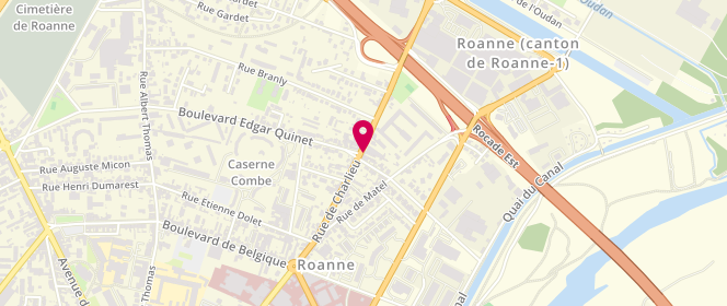 Plan de Michel Gouttenoire, 128 Rue de Charlieu, 42300 Roanne